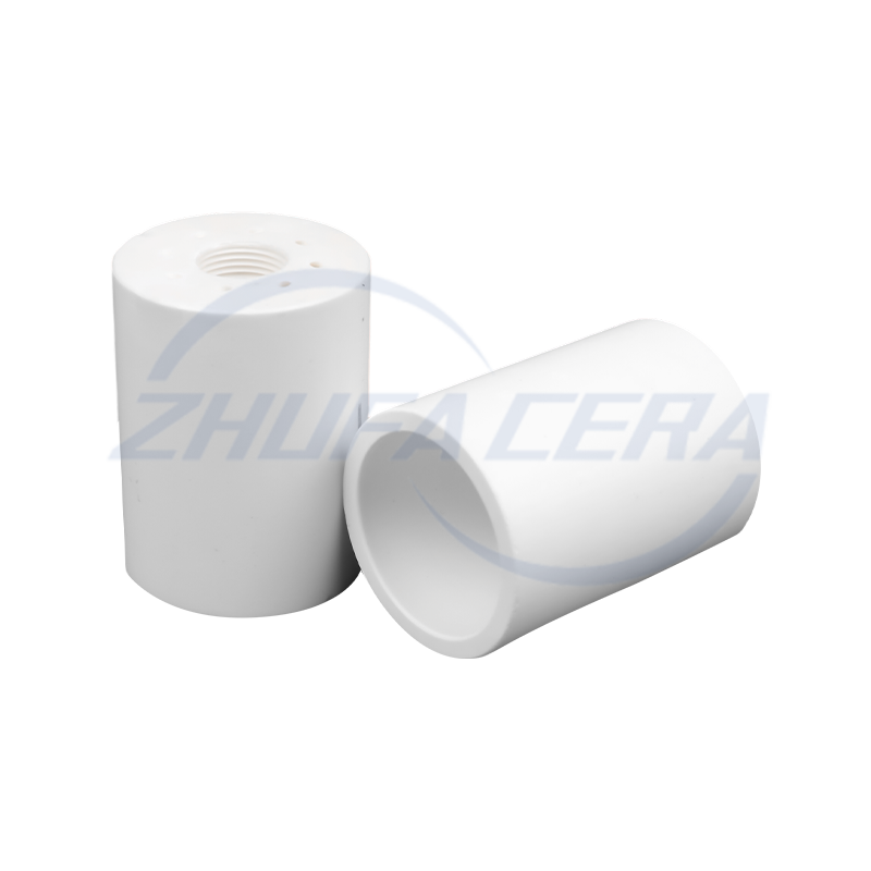Internal Threaded Alumina Ceramic Tube